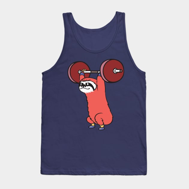 The snach weighlifting sloth Tank Top by huebucket